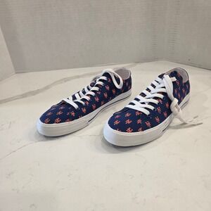 New York Mets MLB Canvas Sneakers Navy Blue Mens 8 Womens 9.5 Row One Baseball